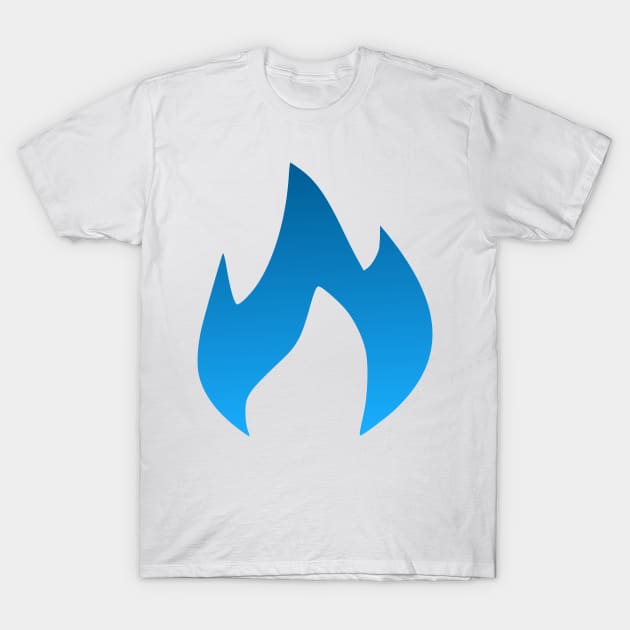 BLUE FLAME T-Shirt by Tees4Chill